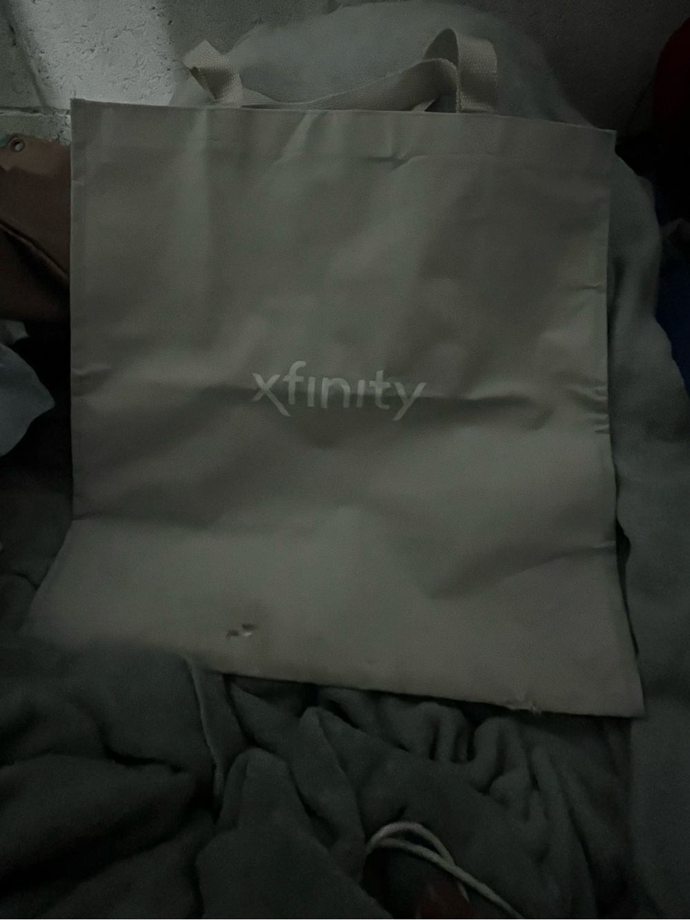 Xfinity Gray Reusable Tote Bag - Durable Food Storage Carrier
